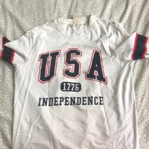 USA White Tee